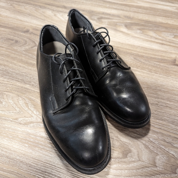 bates black dress shoes BATES Military High Gloss Black Oxford Dress Shoes Mens 9 E Used (hc08 –  Gibsons Tactical Tavern main image 0